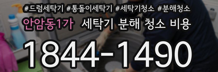 안암동1가 세탁기 분해 청소 비용