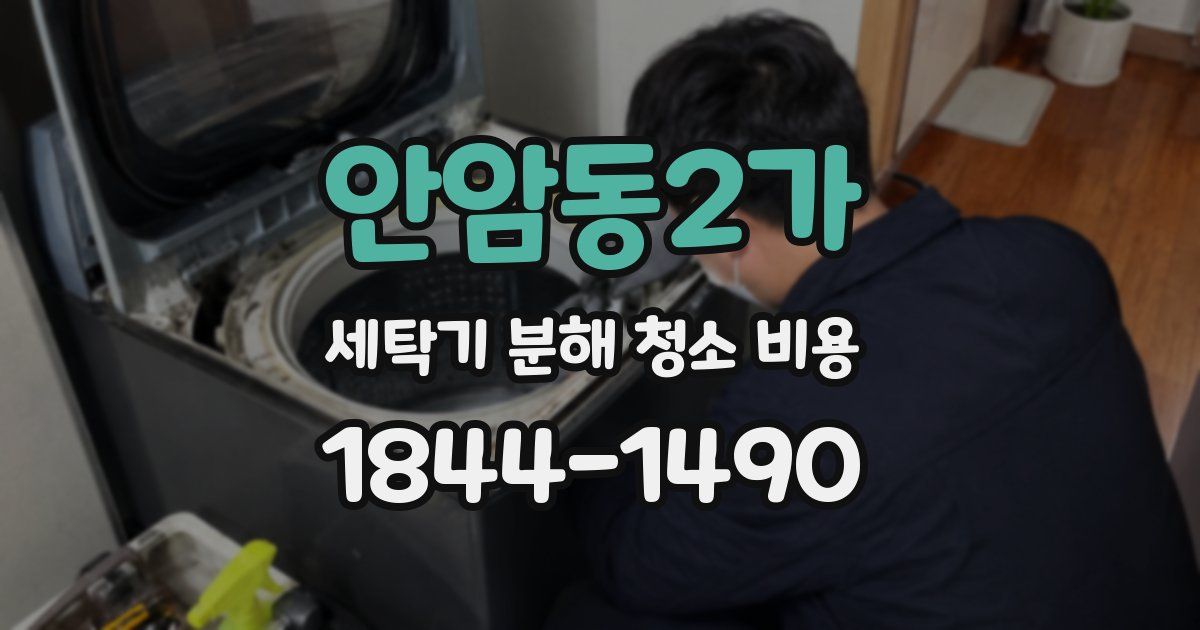 안암동2가 세탁기 분해 청소 비용