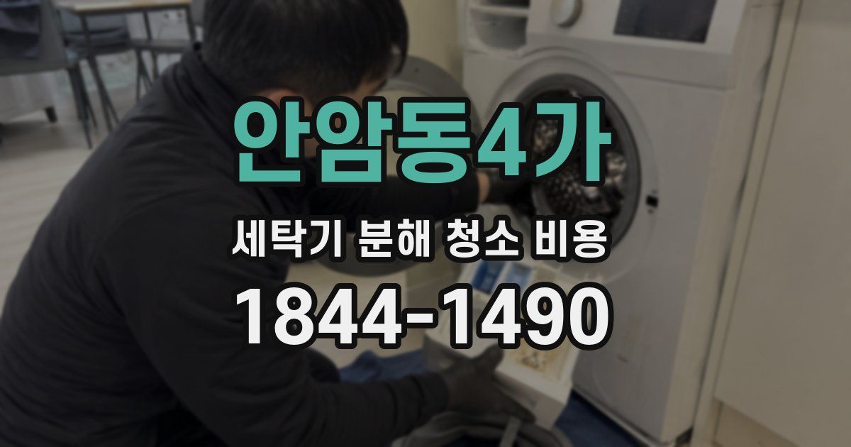 안암동4가 세탁기 분해 청소 비용