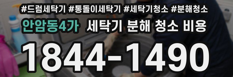 안암동4가 세탁기 분해 청소 비용