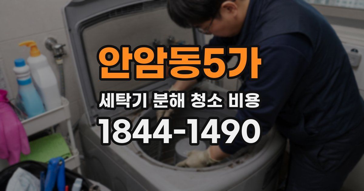 안암동5가 세탁기 분해 청소 비용