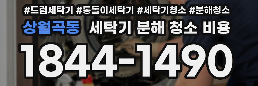상월곡동 세탁기 분해 청소 비용