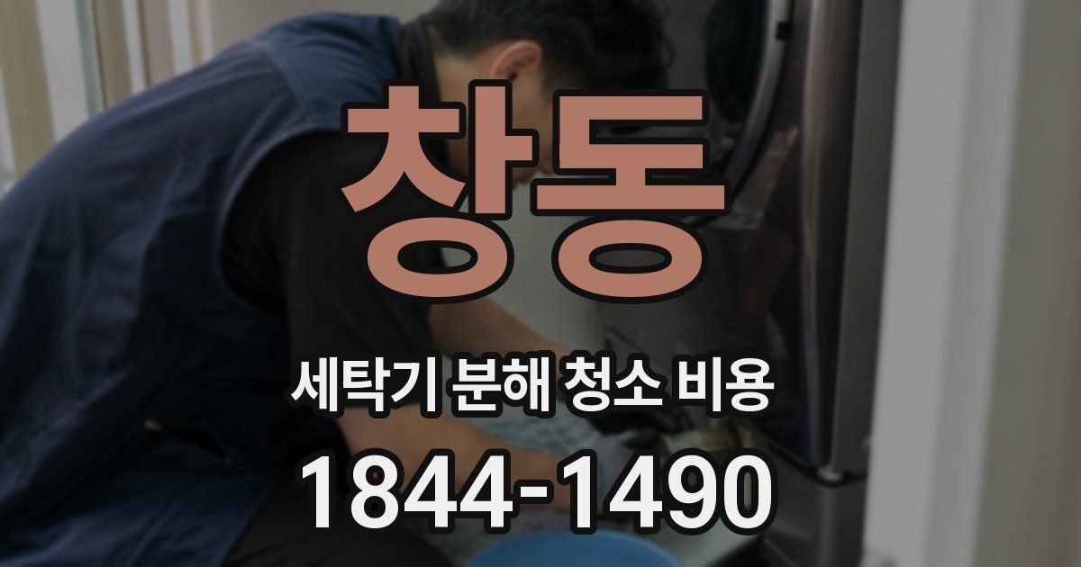 창동 세탁기 분해 청소 비용