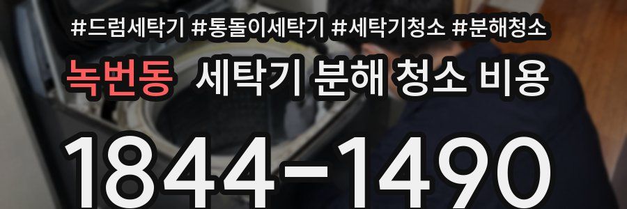 녹번동 세탁기 분해 청소 비용