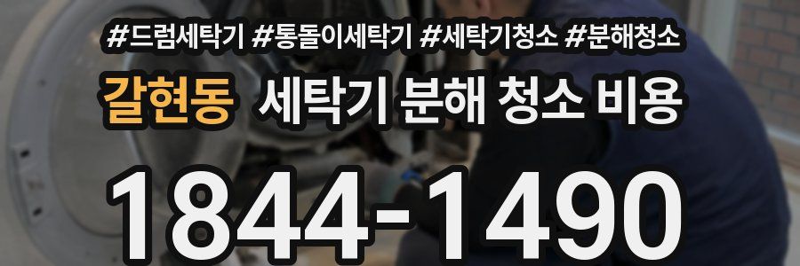 갈현동 세탁기 분해 청소 비용