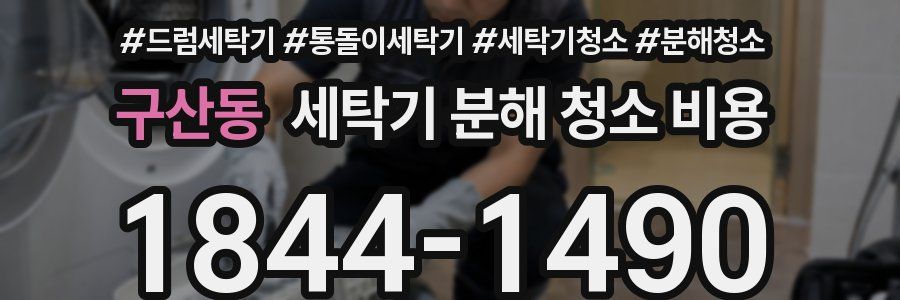 구산동 세탁기 분해 청소 비용