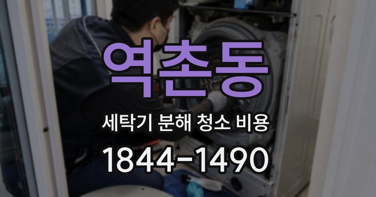역촌동 세탁기 분해 청소 비용