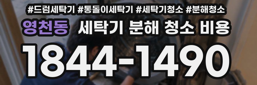 영천동 세탁기 분해 청소 비용