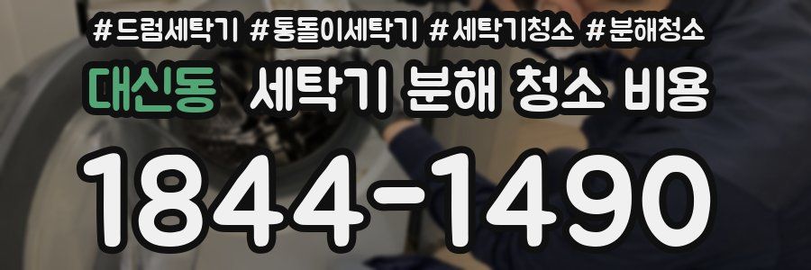 대신동 세탁기 분해 청소 비용