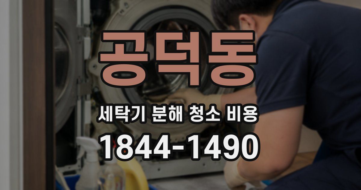 공덕동 세탁기 분해 청소 비용