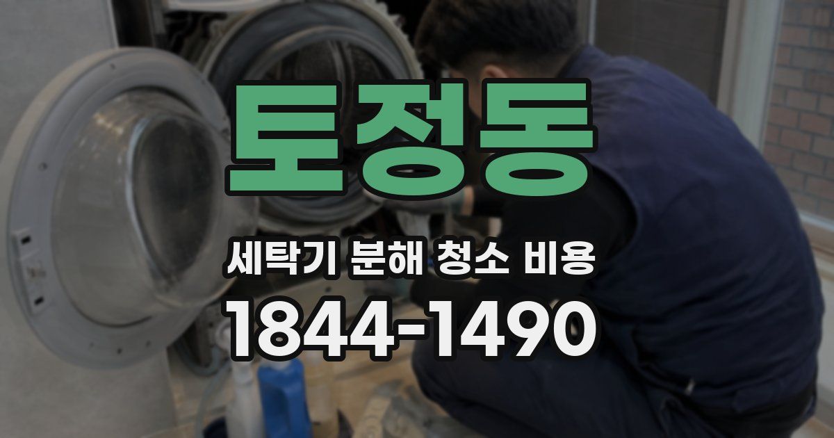 토정동 세탁기 분해 청소 비용
