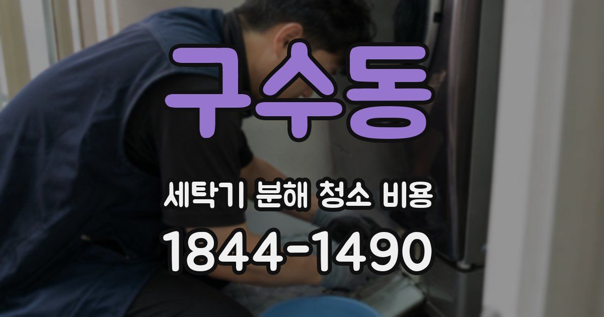 구수동 세탁기 분해 청소 비용