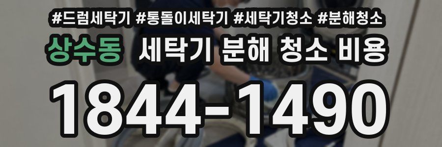 상수동 세탁기 분해 청소 비용