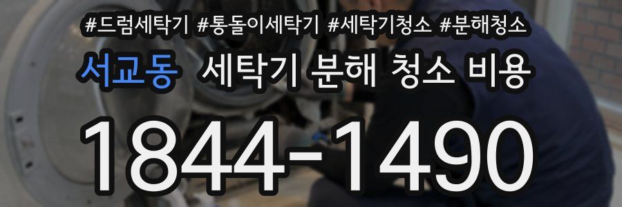 서교동 세탁기 분해 청소 비용
