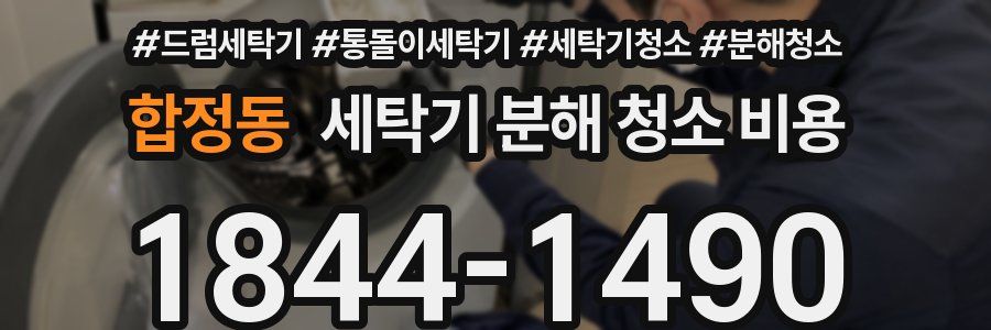 합정동 세탁기 분해 청소 비용