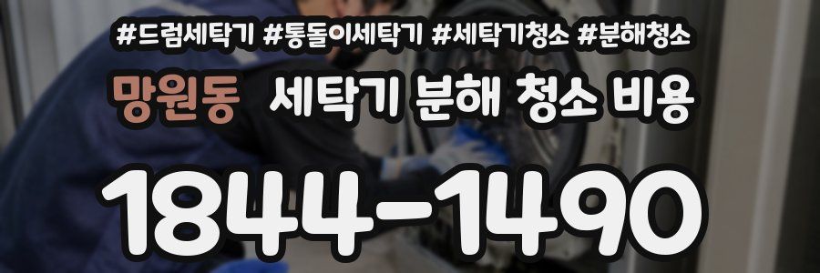 망원동 세탁기 분해 청소 비용