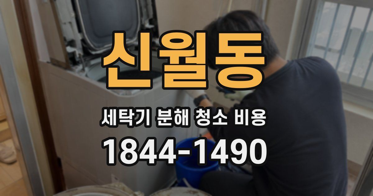 신월동 세탁기 분해 청소 비용