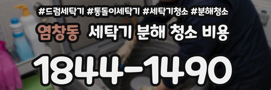 염창동 세탁기 분해 청소 비용