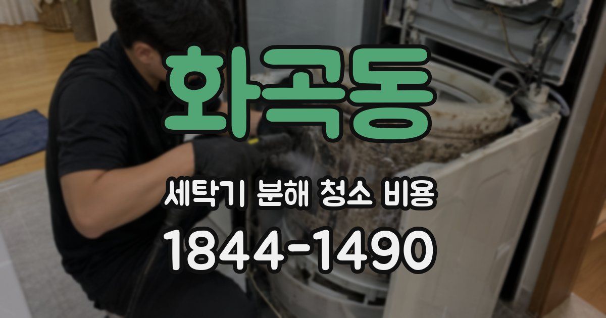 화곡동 세탁기 분해 청소 비용