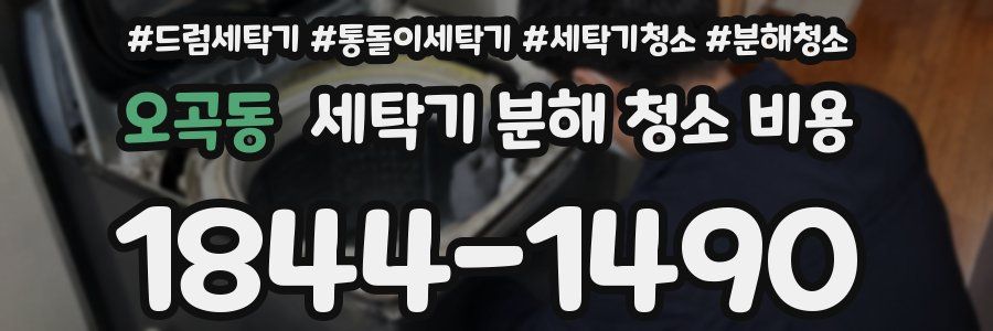 오곡동 세탁기 분해 청소 비용