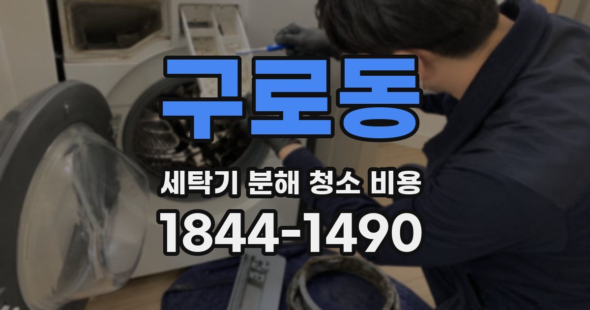 구로동 세탁기 분해 청소 비용