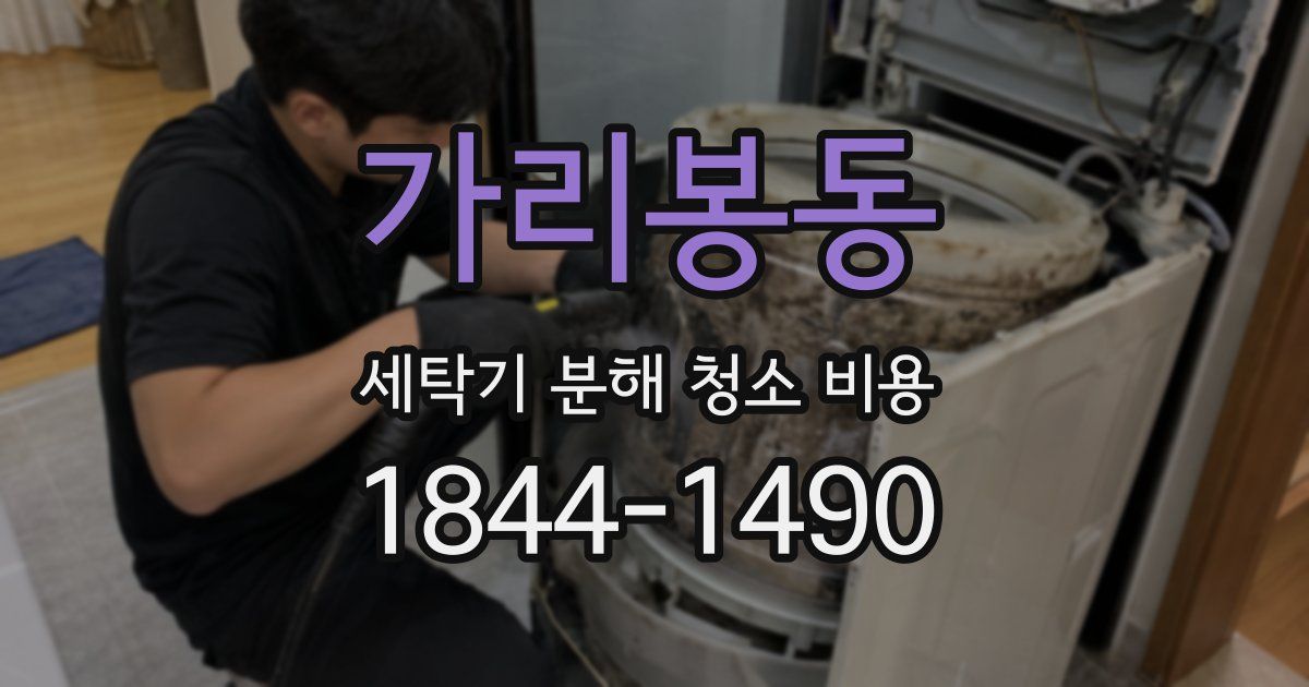가리봉동 세탁기 분해 청소 비용