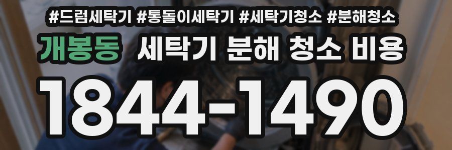개봉동 세탁기 분해 청소 비용