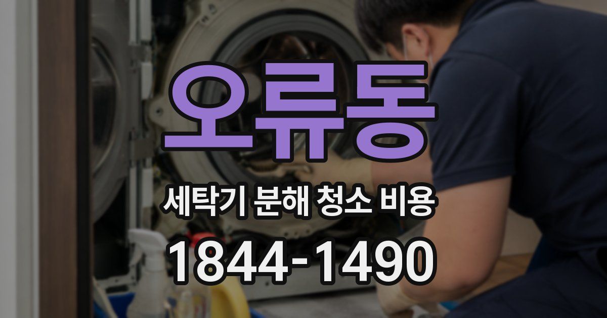 오류동 세탁기 분해 청소 비용
