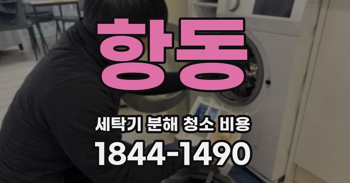 항동 세탁기 분해 청소 비용