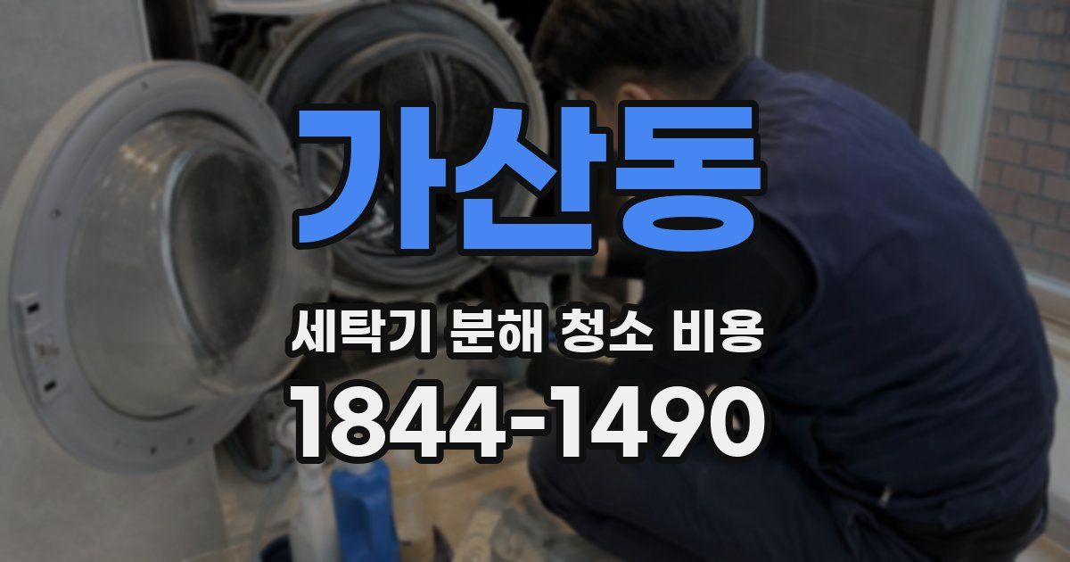 가산동 세탁기 분해 청소 비용