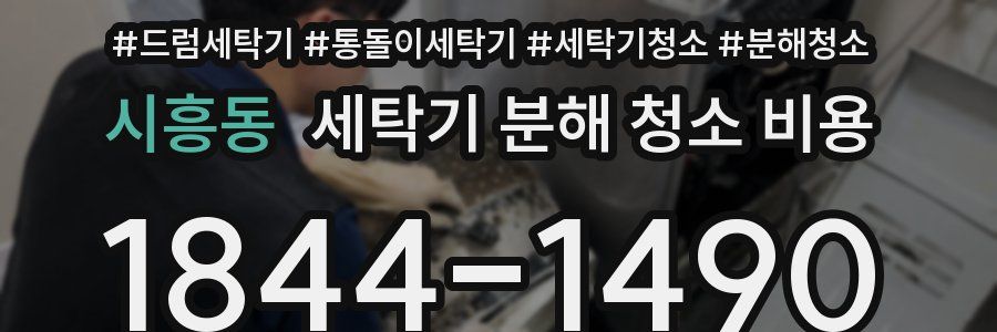 시흥동 세탁기 분해 청소 비용