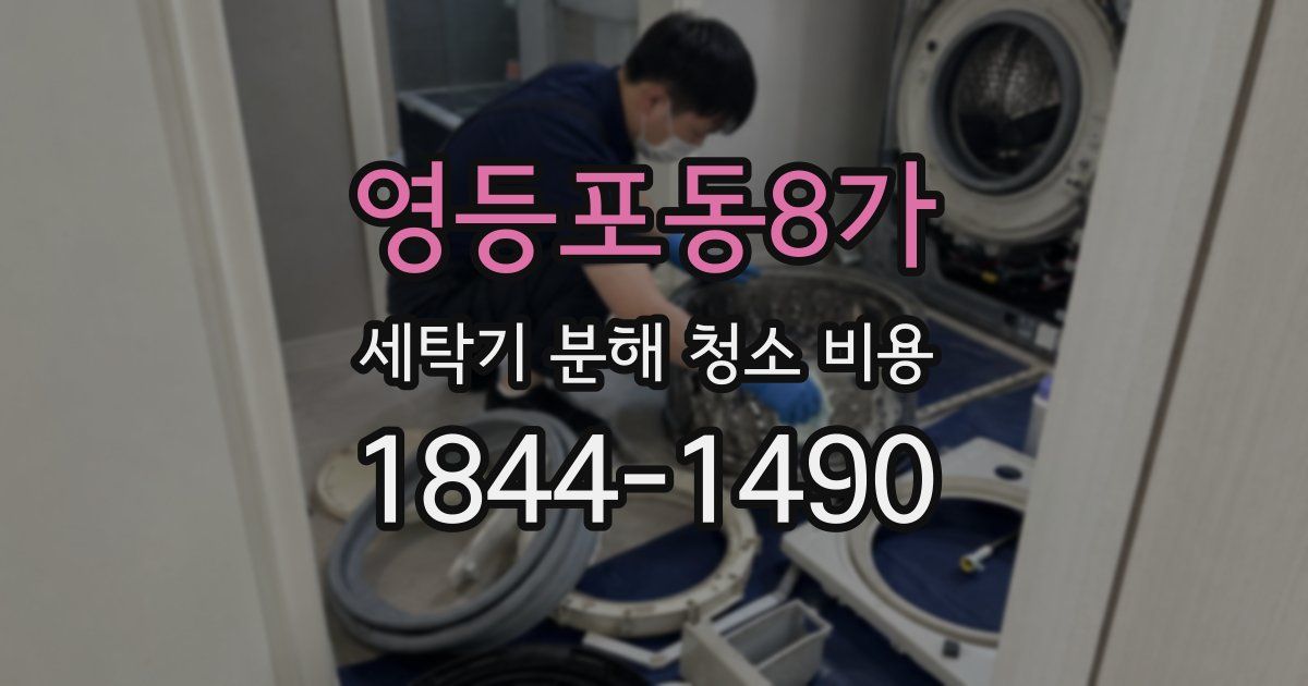 영등포동8가 세탁기 분해 청소 비용