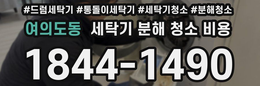 여의도동 세탁기 분해 청소 비용
