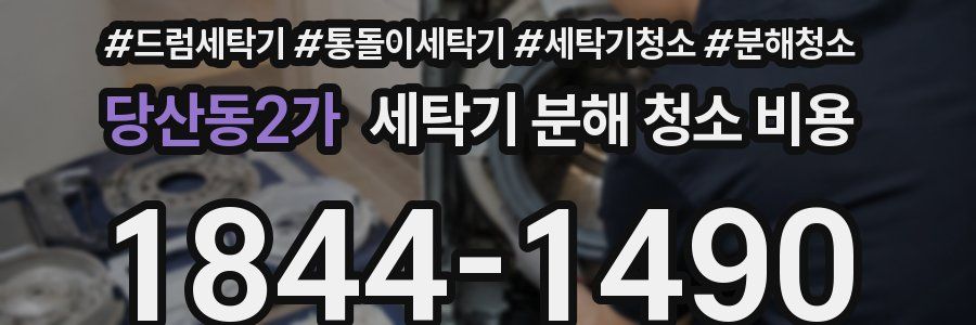 당산동2가 세탁기 분해 청소 비용