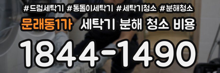 문래동1가 세탁기 분해 청소 비용
