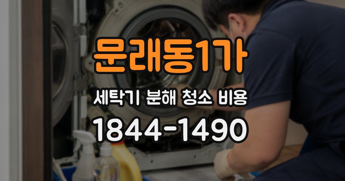 문래동1가 세탁기 분해 청소 비용