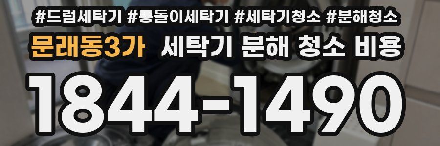 문래동3가 세탁기 분해 청소 비용