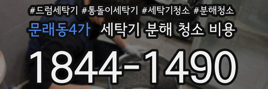 문래동4가 세탁기 분해 청소 비용