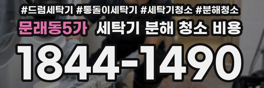 문래동5가 세탁기 분해 청소 비용