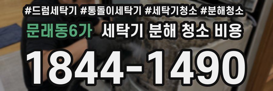 문래동6가 세탁기 분해 청소 비용