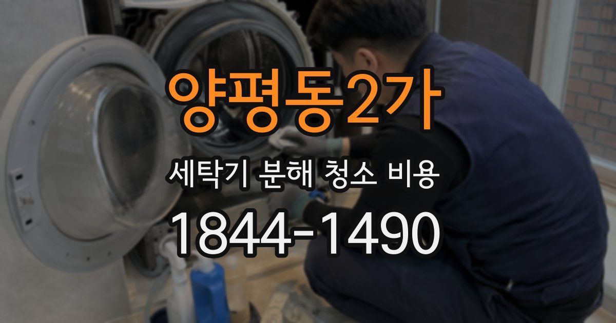 양평동2가 세탁기 분해 청소 비용