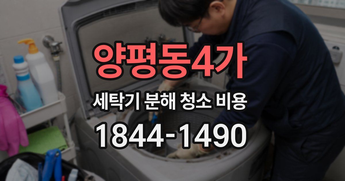 양평동4가 세탁기 분해 청소 비용