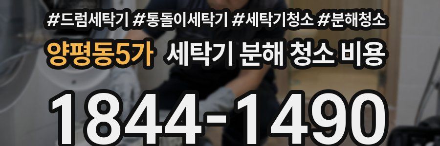 양평동5가 세탁기 분해 청소 비용