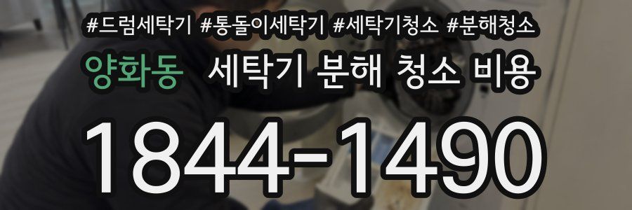 양화동 세탁기 분해 청소 비용