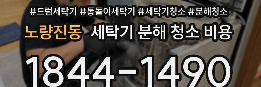 노량진동 세탁기 분해 청소 비용