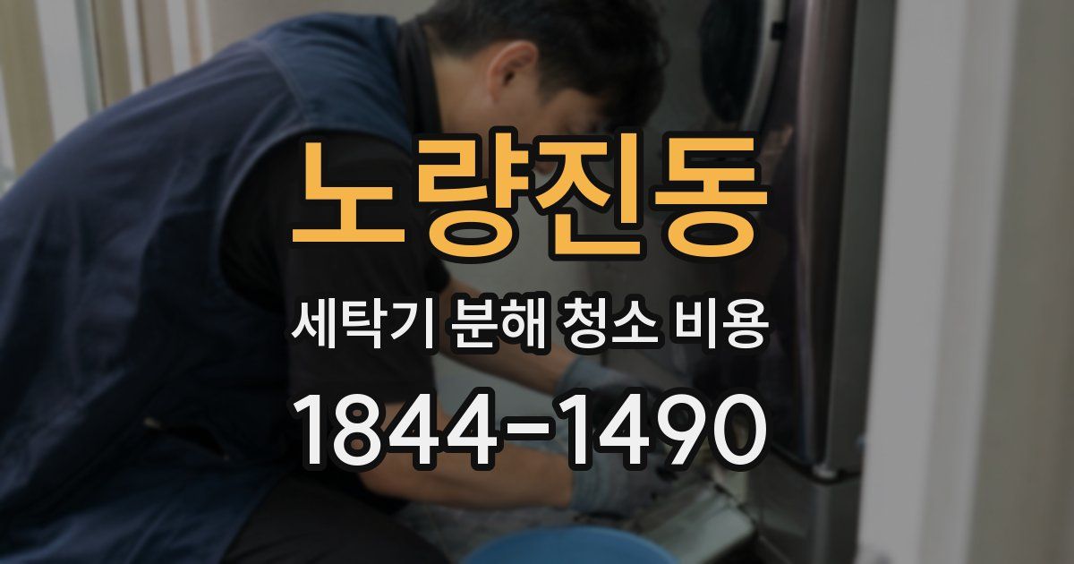 노량진동 세탁기 분해 청소 비용