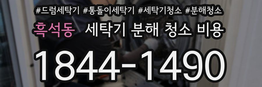 흑석동 세탁기 분해 청소 비용