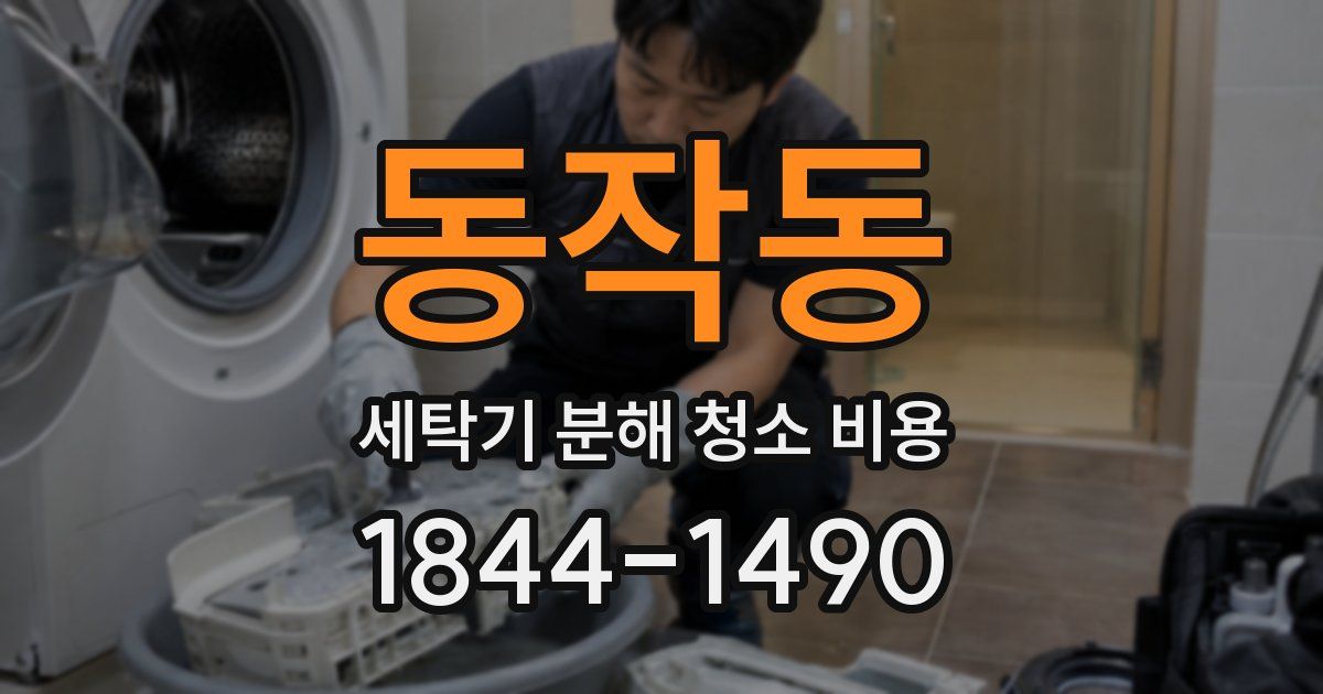 동작동 세탁기 분해 청소 비용