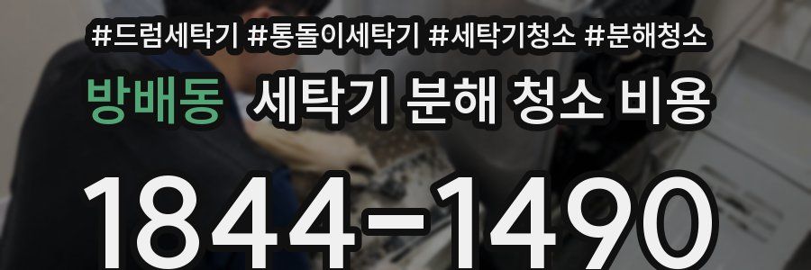 방배동 세탁기 분해 청소 비용