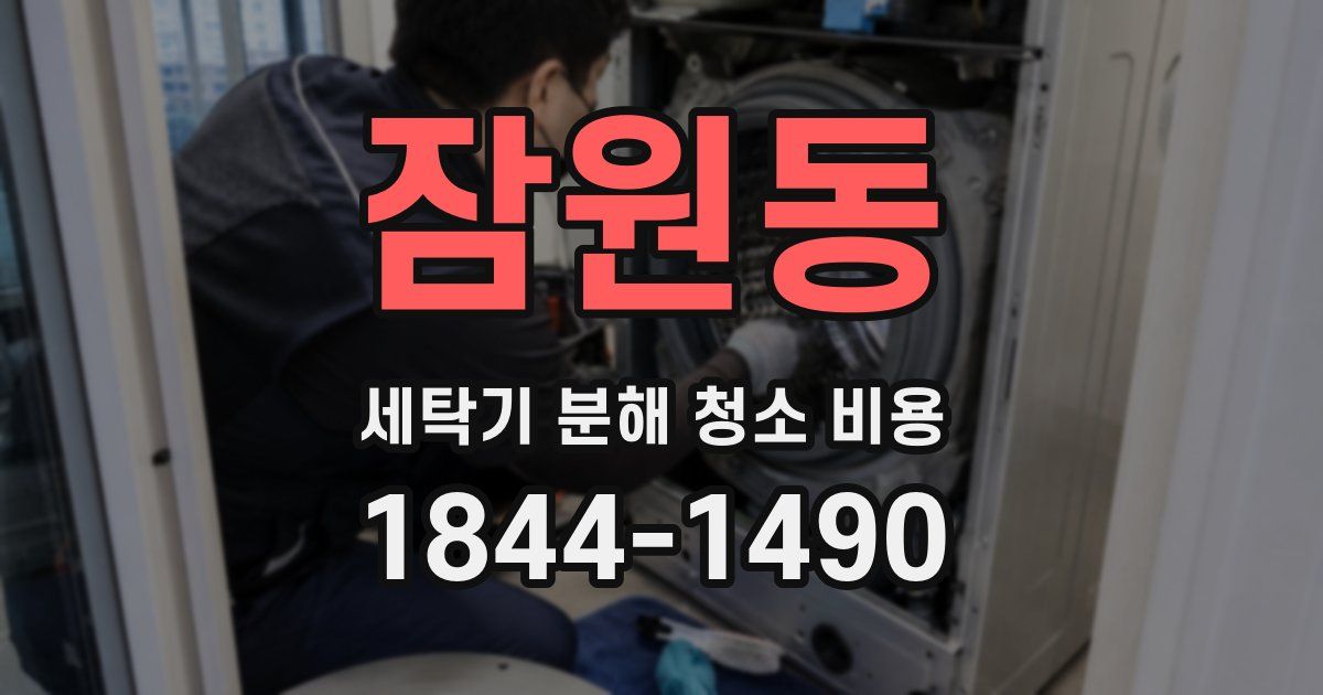 잠원동 세탁기 분해 청소 비용